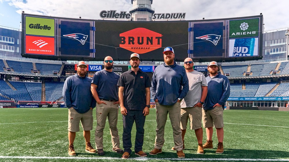 Brunt, New England Patriots, Patriots, NFL, Football, Gillette Stadium, Field Crew, boots, work boots