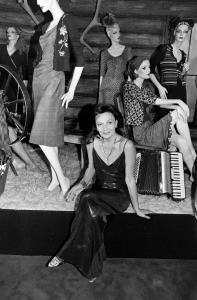 Designer Diane von Furstenberg previews the Diane by Diane von Fursterberg Fall 1999 Ready to Wear Presentation on February 15, 1999, in New York City.