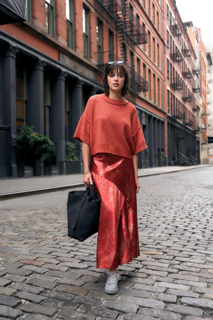 model in fall style from City Blues.