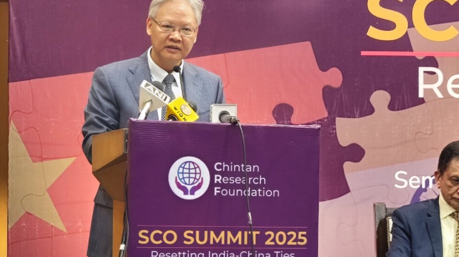 China’s Ambassador to India, Xu Feihong, in New Delhi this week.