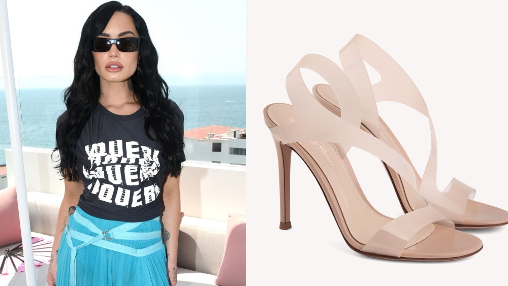 Demi Lovato Struts in Gianvito Rossi's Barely-there Metropolis Sandal For Her 'Fast' Music Video