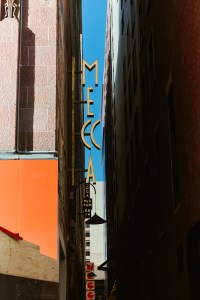 Mecca signs in the laneway