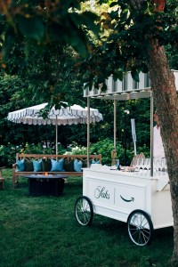 The scene at the Amazon x Saks Hamptons dinner.