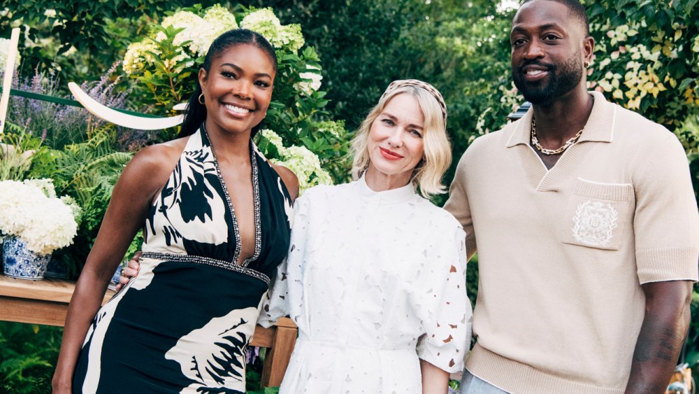 Gabrielle Union, Naomi Watts and Dwayne Wade.