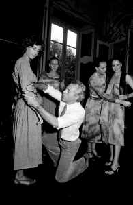 Giorgio Armani Adjusts Models for Giorgio Armani Spring 1978 Ready to Wear