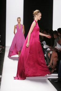 A model at the Fall 2005 Narciso Rodriguez show in New York.