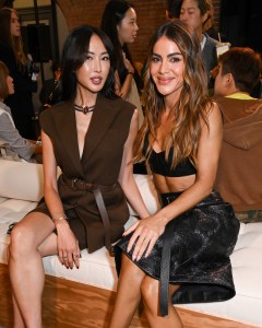Chriselle Lim and Camila Coelho at the Michael Kors Spring 2026 Ready-to-Wear show
