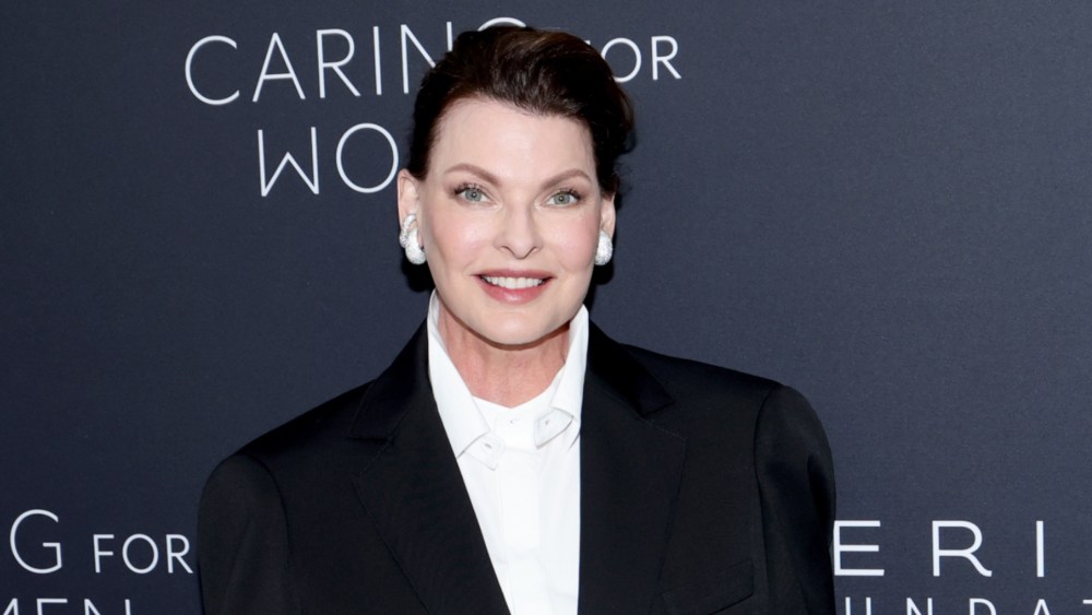 Linda Evangelista at the Kering Foundation's Caring for Women dinner.