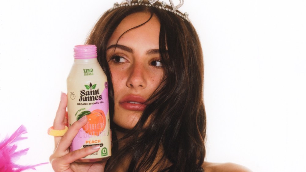Ashtin Earle in the new Saint James Iced Tea x Juicy Couture campaign.