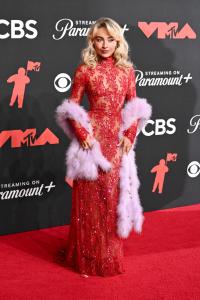 Sabrina Carpenter at the MTV Video Music Awards 2025 held at UBS Arena on September 07, 2025 in New York, New York.