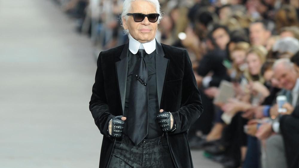 Karl Lagerfeld, Chanel spring 2014 RTW finale.