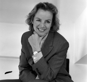 Designer Jill Sander poses for portraits on April 20, 1990.