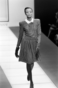 Rebecca Ayoko at Giorgio Armani Fall 1987 Ready-to-Wear collection
