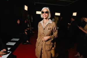Linda Fargo at the Brandon Maxwell Spring 2026 Ready-to-Wear show.