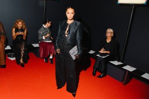 Sai De Silva at the Brandon Maxwell Spring 2026 Ready-to-Wear show.