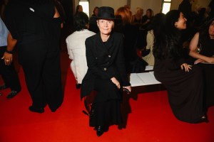 Kate Lanphear at the Brandon Maxwell Spring 2026 Ready-to-Wear show.