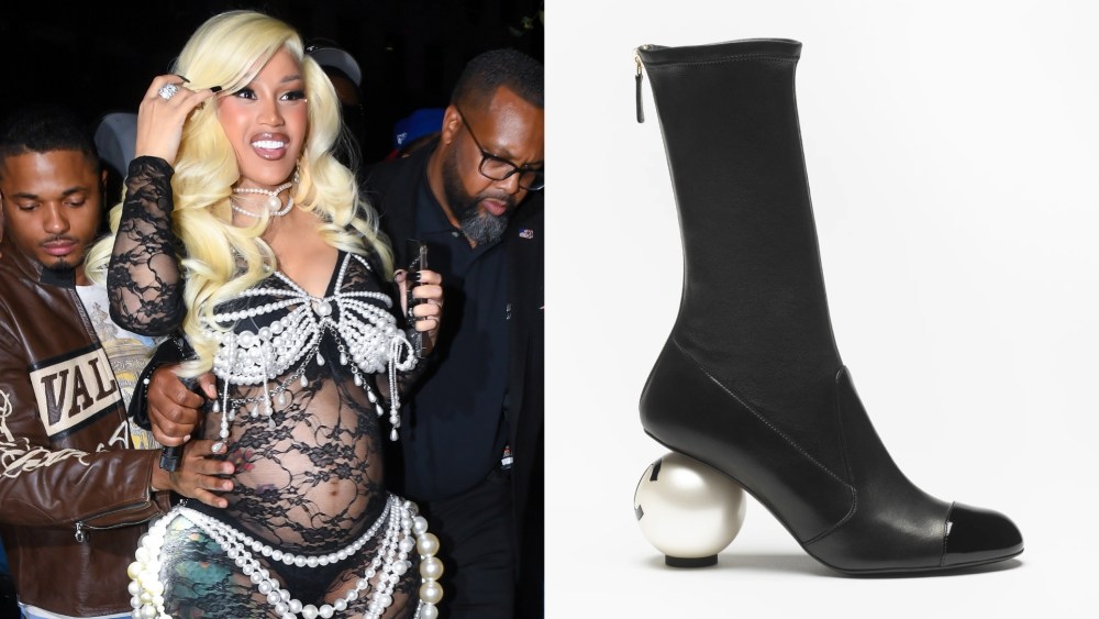 Cardi B arrives to the Highlight Room in Manhattan on Thursday.