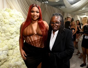 Lizzo and Whoopi Goldberg at the Christian Siriano Spring 2026 Ready-to-Wear show