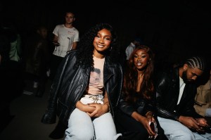 Kiki Iriafen and Aneesah Morrow at the Coach Spring 2026 Ready-to-Wear show