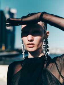 Backstage at the Collina Strada spring 2026 ready-to-wear show at New York Fashion Week.