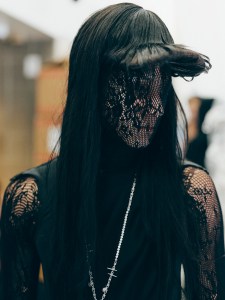 Backstage at the Collina Strada spring 2026 ready-to-wear show at New York Fashion Week.