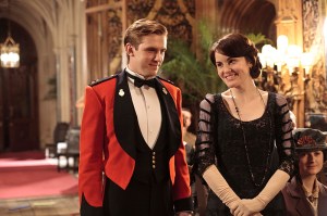 DOWNTON ABBEY, (from left): Dan Stevens, Michelle Dockery, 'Episode 2.1', (Season 2, aired Sept. 18, 2011), 2010-. photo: Nick Briggs / © Carnival Films for Masterpiece/PBS / Courtesy: Everett Collection