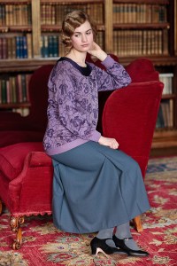 DOWNTON ABBEY, Lily James,(Season 4), 2010-. photo: © Carnival Films for Masterpiece/PBS / Courtesy: Everett Collection