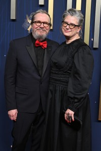 Gary Oldman and Gisele Schmidt