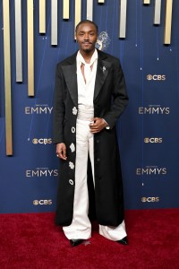 Dewayne Perkins at the 77th Primetime Emmy Awards held at the Peacock Theater on September 14, 2025 in Los Angeles, California.
