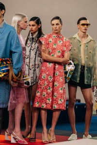 Backstage at Fendi Spring 2026 Ready-to-Wear Collection at Milan Fashion Week