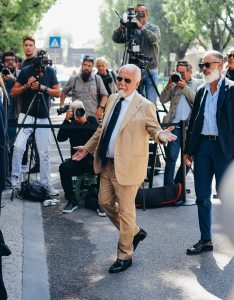Guests attend Giorgio Armani Memorial in Milan over the weekend.
