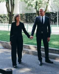 Guests attend Giorgio Armani Memorial in Milan over the weekend.