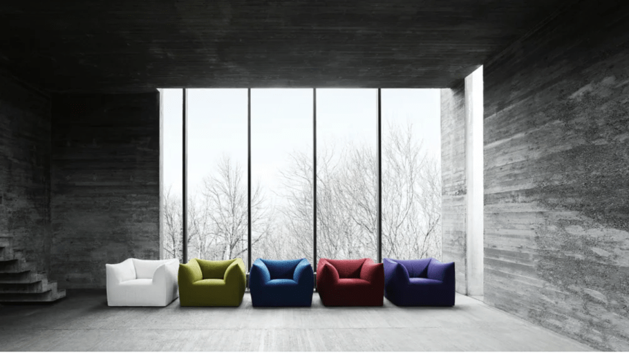 Designed by Mario Bellini for B&B Italia, Le Bambole is a testament to sustainable design.