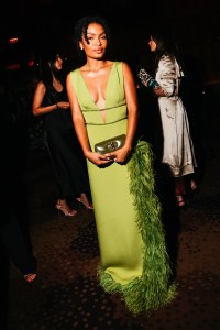 Yara Shahidi at the Kering Caring For Women Dinner during New York Fashion Week held at The Grill on September 11, 2025 in New York, New York.