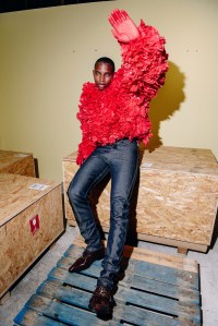 Backstage at the Luar Spring 2026 ready-to-wear show at New York Fashion Week.