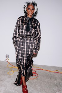 Backstage at the Luar Spring 2026 ready-to-wear show at New York Fashion Week.