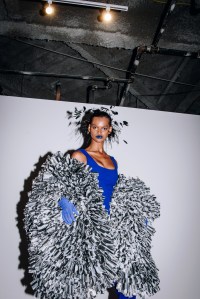 Backstage at the Luar Spring 2026 ready-to-wear show at New York Fashion Week.