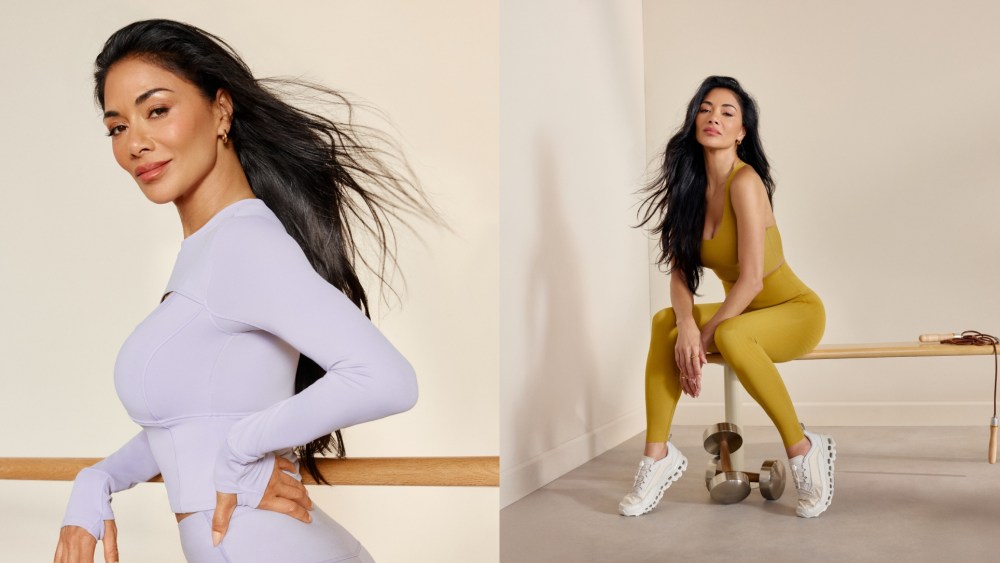 Nicole Scherzinger models pieces from Knix's new Active collection.