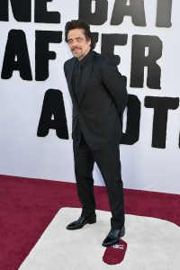 Benicio del Toro at Warner Bros. Pictures "One Battle After Another" World Premiere held at the TCL Chinese Theater on September 08, 2025 in Hollywood, California.