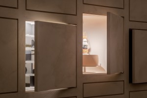 The experiential space inside the Polène flagship in Paris