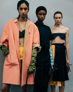 Backstage at Prada Spring 2026 Ready-to-Wear Collection at Milan Fashion Week