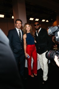 Paul Arrouet, Dylan Lauren and Usher at the Coach Spring 2026 Ready-to-Wear show