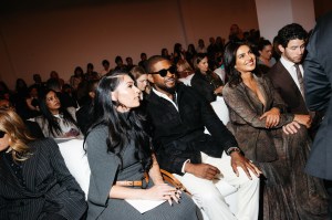 Jennifer Goicoechea, Usher, Priyanka Chopra and Nick Jonas at the Coach Spring 2026 Ready-to-Wear show