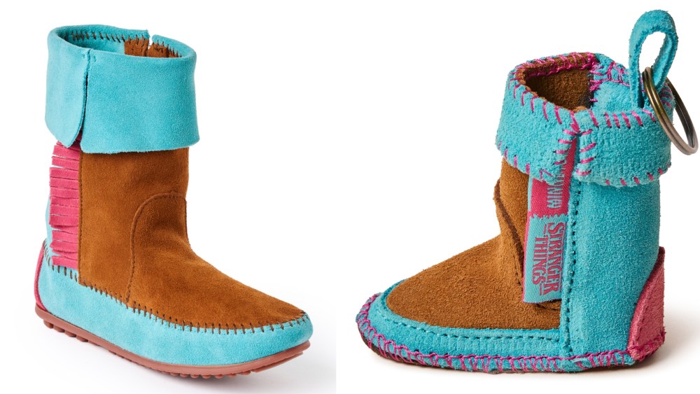 Minnetonka Stranger Things boots collaboration