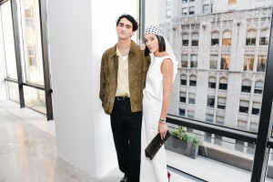 Jivan Calderone and Athena Calderon at Todd Snyder Spring 2026 Ready-to-Wear Show.