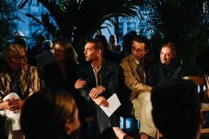 Conrad Ricamora, Matt Rogers, Ben Ahlers and Micaela Diamond at Todd Snyder Spring 2026 Ready-to-Wear Show.