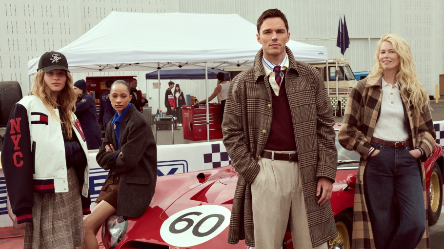 Tommy Hilfiger's fall campaign stars Nicholas Hoult and Claudia Schiffer