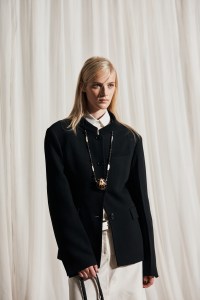 Backstage at the Tory Burch spring 2026 ready-to-wear show at New York Fashion Week.