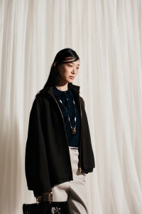 Backstage at the Tory Burch spring 2026 ready-to-wear show at New York Fashion Week.