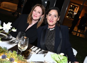 Julianne Moore and Hélène Poulit-Duquesne